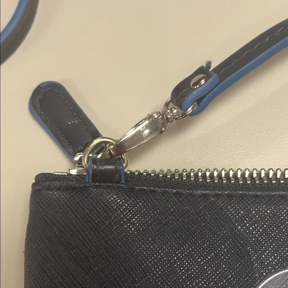 Brighton Navy Crossbody/wristlet Bag with Heart Design